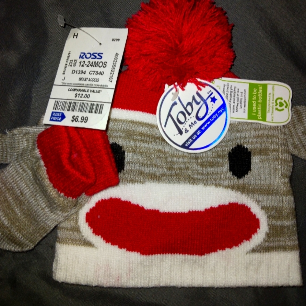Infant hat and mittens